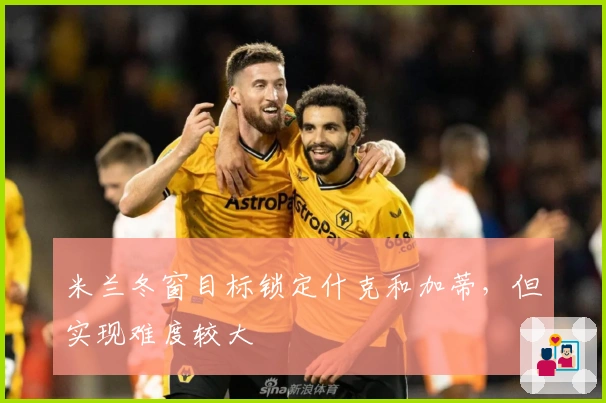 米兰冬窗目标锁定什克和加蒂，但实现难度较大